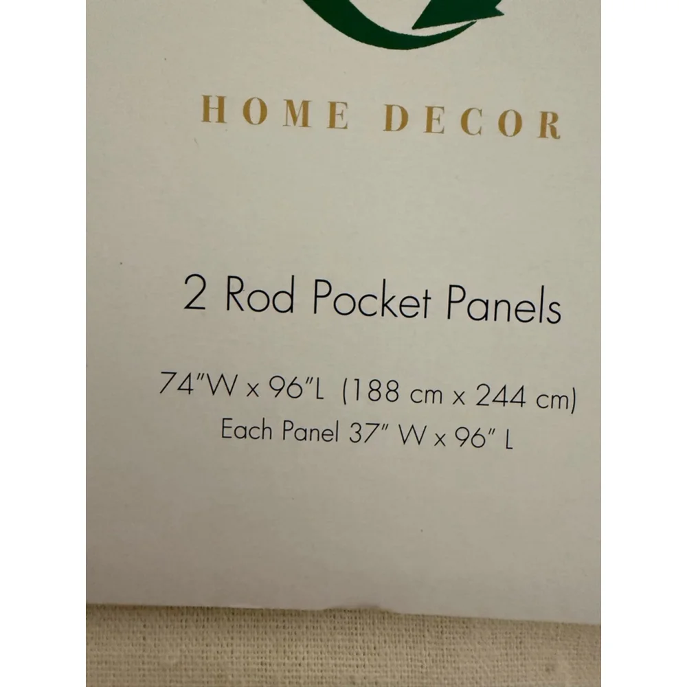 ECO-REDUX Beige Home Decor Curtains & Drapes One Size